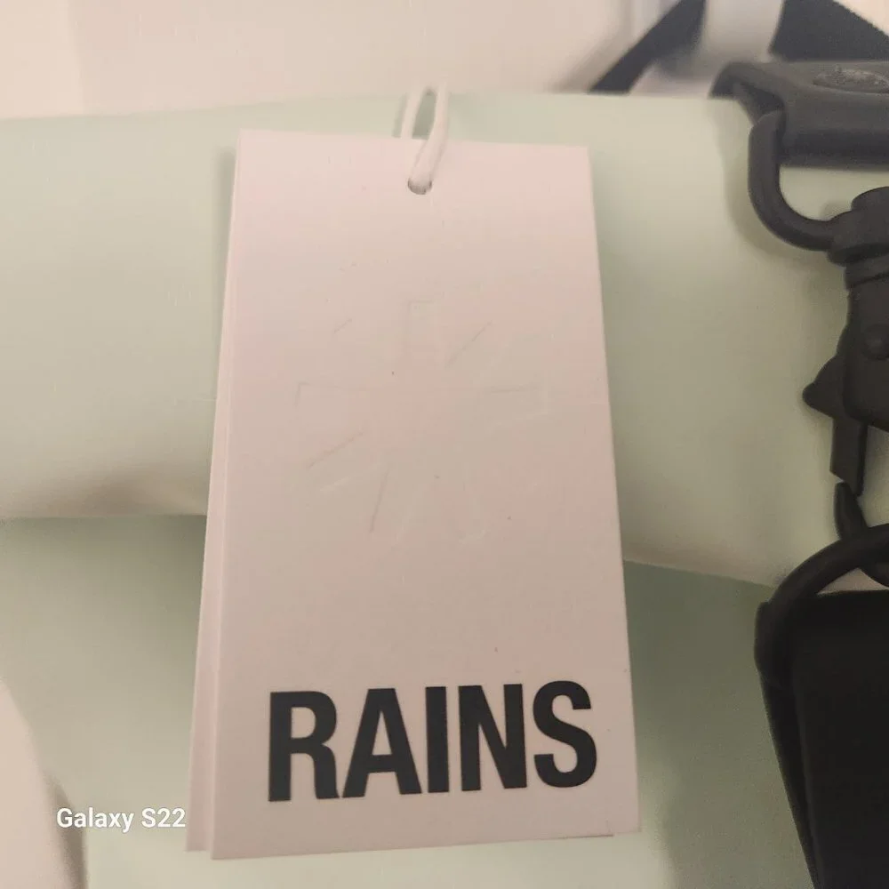 RAINS Rolltop Rucksack Backpack. Color: Mineral. NWT